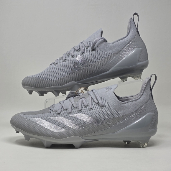 Adidas Adizero Electric+ Grey Silver IE3286 Football Cleats Mens Size 11 New - Picture 3 of 12
